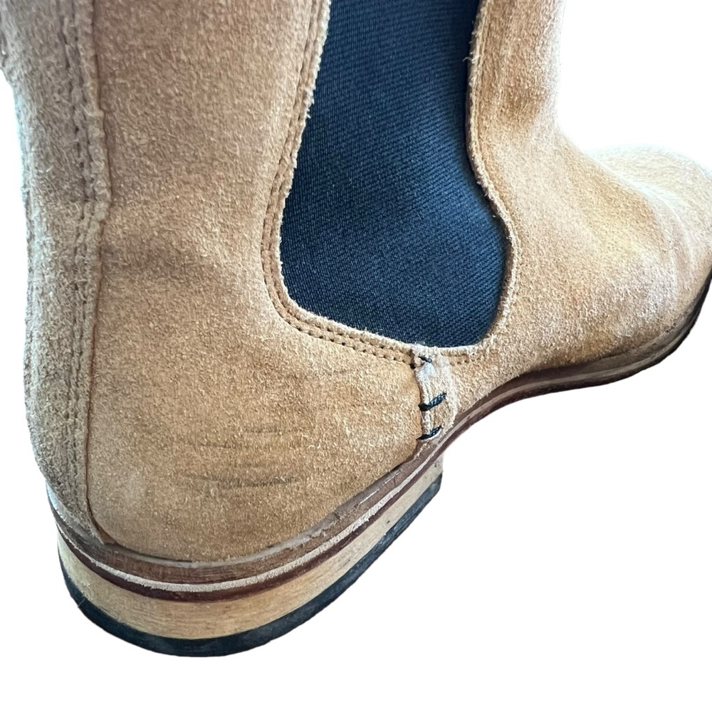 SuperDry Boots Size 8 men’s Tan Suede Hand Crafted - Picture 4 of 9